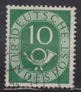 Germany 675 Post Horn 10pf 1951