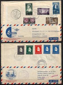 SOUTH AFRICA-NETHERLANDS ISSUE VAN RIEBEECK SPECIAL KLM FLIGHT. FD COVER 1952