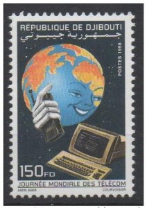 1998 Djibouti Mi. 668 **New MNH World Telecom Day RARE-