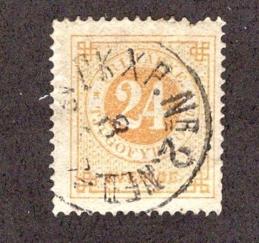 Sweden #24 Used  *Minor Fault* ~JM-2087