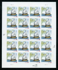 US Scott 4073 Champlain Sheet of 20  Mint NH