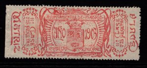 Spain Madrid 1903 .25p Local Mint No Gum or Used - S35726