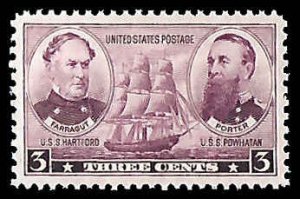 PCBstamps   US # 792 3c Navy Commemoratives, MNH, (9)