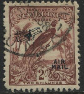 New Guinea 1932 overprinted Airmail 2/ red brown used