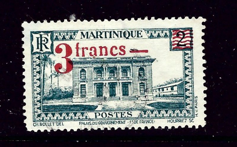 Martinique 192 Used 1945 surcharge issue