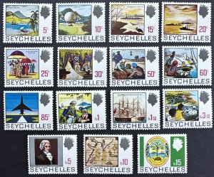EDSROOM-22081 Seychelles 257-71 MNH Original 1969 Set No A Numbers CV$24.30