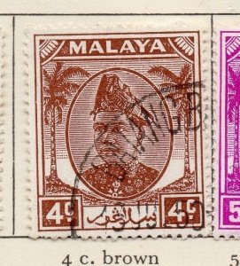 Malaya Selangor 1949-52 Early Issue Fine Used 4c. 205491