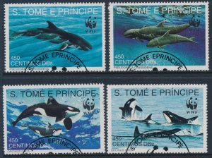 WWF Sao Tome & Principe Fine Used Mi 1302 - 1305