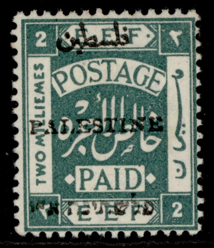 PALESTINE GV SG17, 2m blue-green, M MINT. Cat £17. 