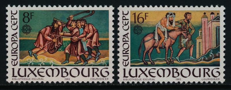 Luxembourg 689-90 MNH EUROPA, The Good Samaritan, Miniatures