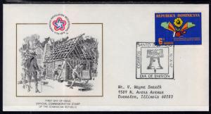 Dominican Republic 765 US Bicentennial Typed FDC