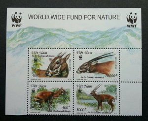 Vietnam WWF Sau La 2000 Deer Protected Wildlife Animal Fauna (stamp title) MNH