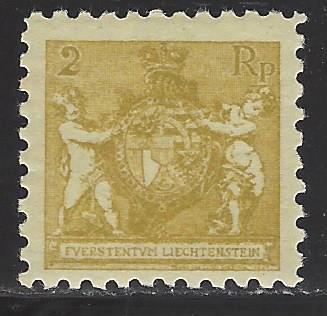 Liechtenstein Scott # 54, mint hr