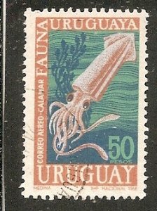 Uruguay   Scott  C339   Squid      Used