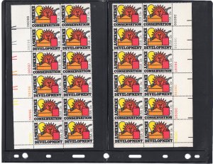 Scott #1724 Energy Conservation Matched Set (4) Plate Block of 12 Stamps - Vario
