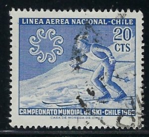 Chile C259 Used 1965 Skier (fe5572)