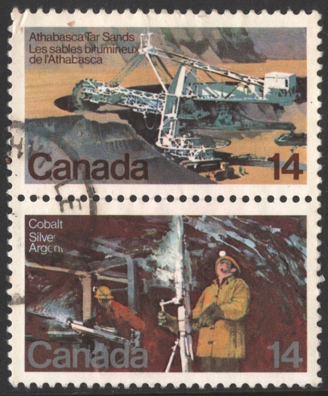 Canada SC#765-766 14¢ Resource Development Pair (1978) Used