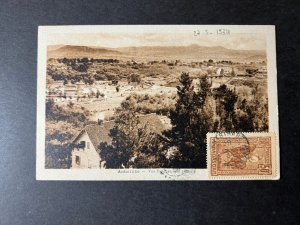 1934 Madagascar RPPC Postcard Cover to Valence Drome