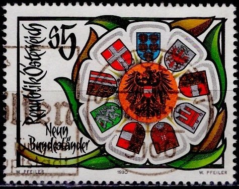 Austria 1990: Sc. # 1518; Used Cpl Set