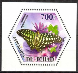 Chad 2014 Butterflies (2) MNH Cinderella !