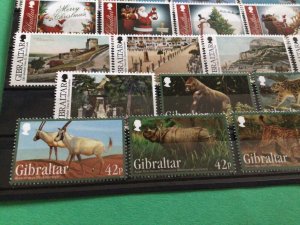 Gibraltar 2012 mint never hinged mixed stamps  sets A15380