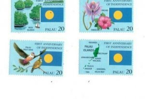 Palau - 1995 - 1st Anniversary of Independence - Set of Four - MNH