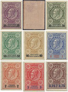 774374 MNH BELGICA 1890 SELLOS PARA TELEFONO