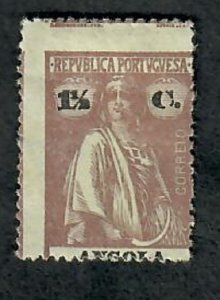 Angola #122 Mint Hinged Single