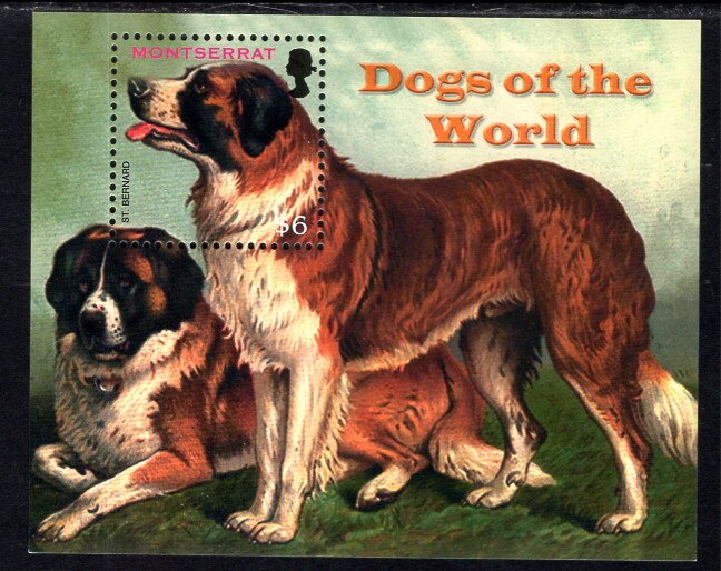 Montserrat 1158 Dogs Souvenir Sheet MNH VF