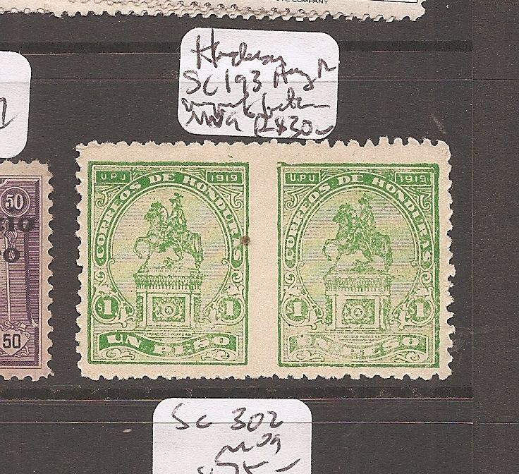 Honduras SC 193, horizontal pair imperforate between MNG (11cci)