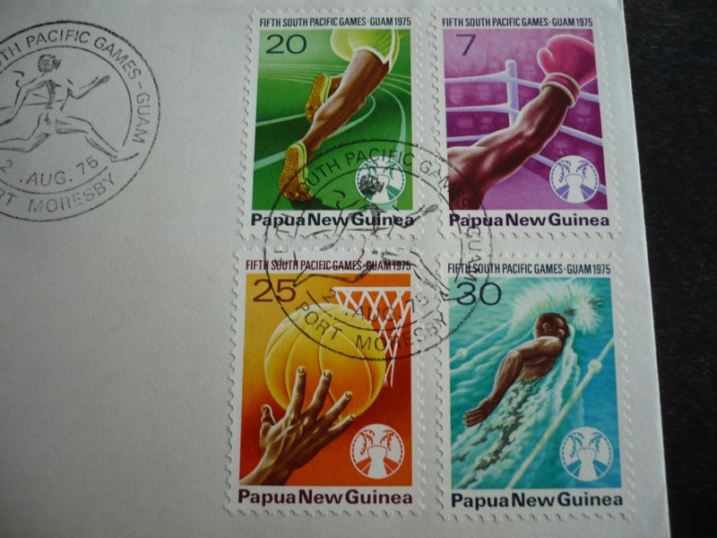 Postal History - Papua New Guinea - Scott# 419-422 - First Day Cover