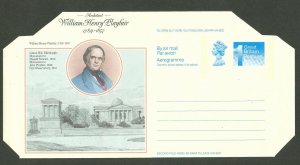 Great Britain-Scotland  Aerogramme Architect Playfair Mint (1)