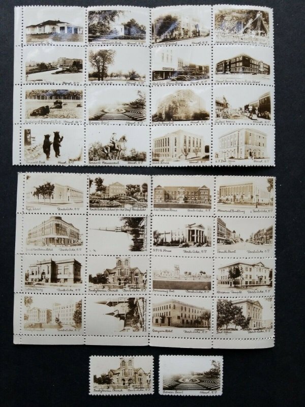 New Jersey  local stamps 40 Different photo Stamps, NJ 