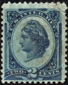 R152a 2¢ Documentary Stamp (1875) Used/Fault