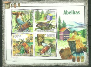 Guinea-Bissau MNH S/S Honey Bees 2009