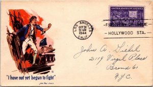 FDC 1944 SC #926 Minkus Cachet - Los Angeles, Calif - Single - F60649