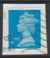 GB QE II Machin SG U2957 - 2nd brt blue -  M15L - Source  none