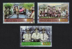 Papua NG Centenary of Scouting 3v 2007 MNH SG#1166-1168