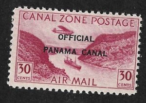 Canal Zone Scott #CO5 Mint NH 30c Official Air 2019 CV = $17.50+