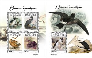 2025 12 - TOGO - WATER BIRDS           4V+ 1V  complet set    MNH **