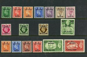 Great Britain-Eritrea #14-24, 27-32 (GR211) O/P issues, M, LH, VF, CV$84.55