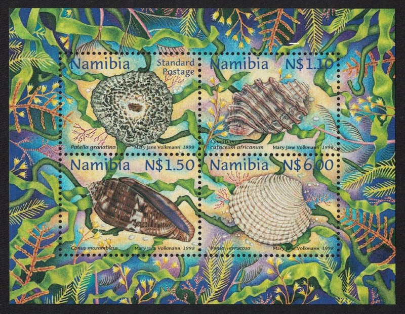 Namibia Shells MS 1998 MNH SG#MS799