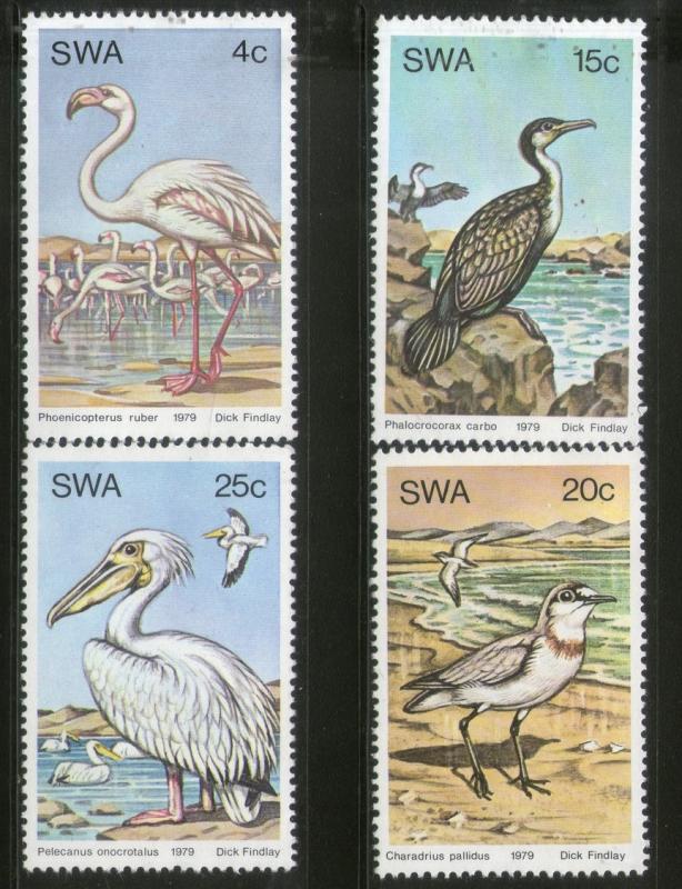 South West Africa 1979 Water Birds Flamingo Stork Wildlife Sc 429-32 MNH # 1436