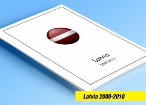 COLOR PRINTED LATVIA 2000-2010 STAMP ALBUM PAGES (38 illustrated pages)