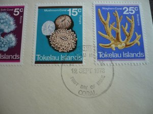 Stamps - Tokelau Islands - Scott# 37-40 - First Day Cover
