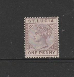 St Lucia 1891/8 Die 2, 1d MM SG 44