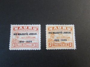 Nauru 1935 Sc 31-2 MNG