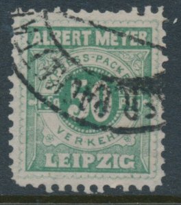 Leipzig 1897 Mi A16aX Light Green 50Pf Used Town Local, PrivatPost