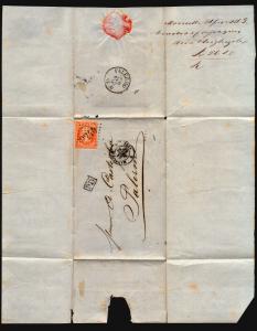 France 1863 Cover to Palermo - Z15705