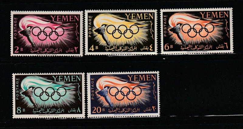 Yemen 98-102 Set MNH Olympics